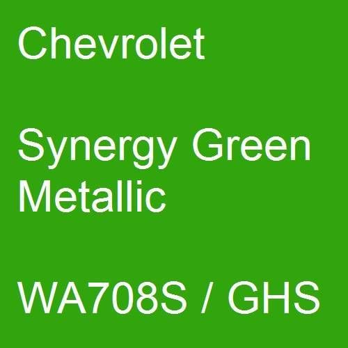 Chevrolet, Synergy Green Metallic, WA708S / GHS.
